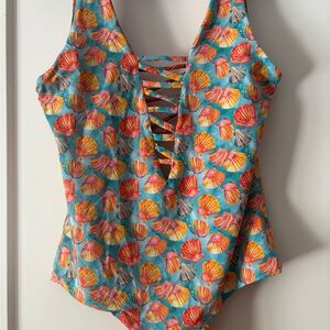 Pakaloha Colorful Shell Print One Piece (daughter matching outfits available)